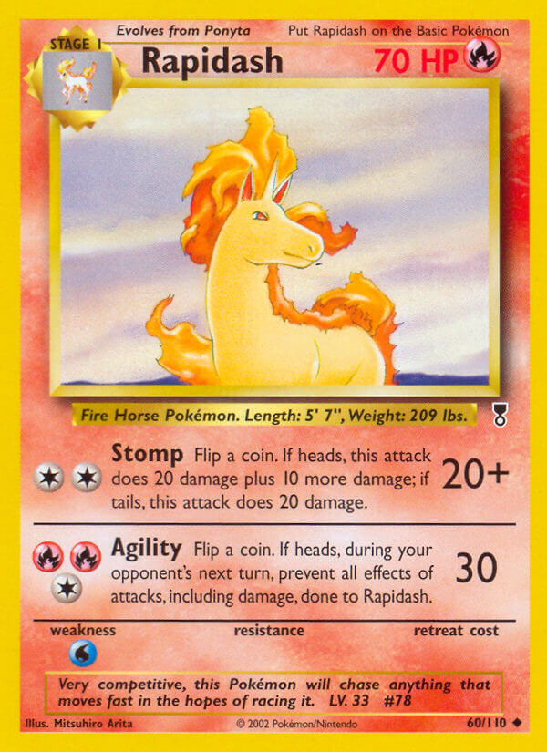 Rapidash⁣ - Legendary Collection⁣ (Uncommon)⁣ [60] English / Good / Reverse-Holo Normal