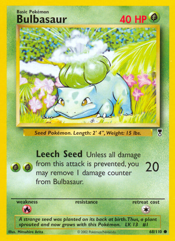 Bulbasaur⁣ - Legendary Collection⁣ (Common)⁣ [68] English / Excellent / Reverse-Holo Normal