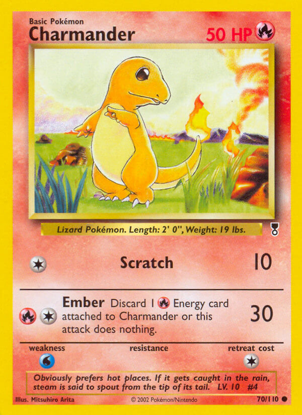 Charmander⁣ - Legendary Collection⁣ (Common)⁣ [70] English / Played / Normal