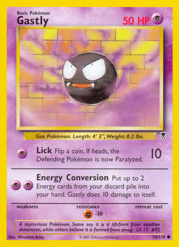 Gastly⁣ - Legendary Collection⁣ (Common)⁣ [76] English / Good / Reverse-Holo Normal