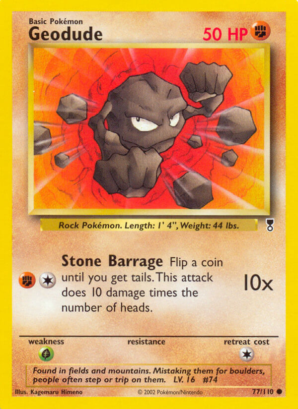 Geodude⁣ - Legendary Collection⁣ (Common)⁣ [77] English / Light Played / Normal