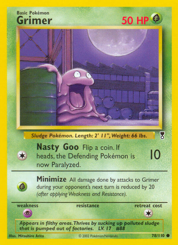 Grimer⁣ - Legendary Collection⁣ (Common)⁣ [78] English / Good / Reverse-Holo Normal