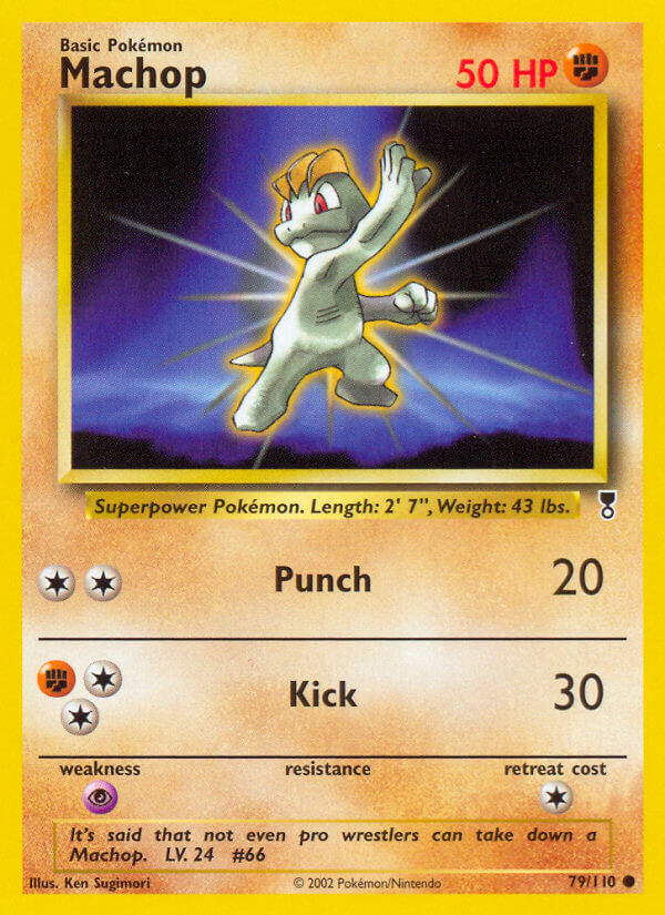 Machop⁣ - Legendary Collection⁣ (Common)⁣ [79] English / Excellent / Reverse-Holo Normal
