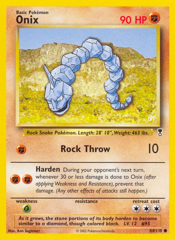 Onix⁣ - Legendary Collection⁣ (Common)⁣ [84] English / Good / Reverse-Holo Normal