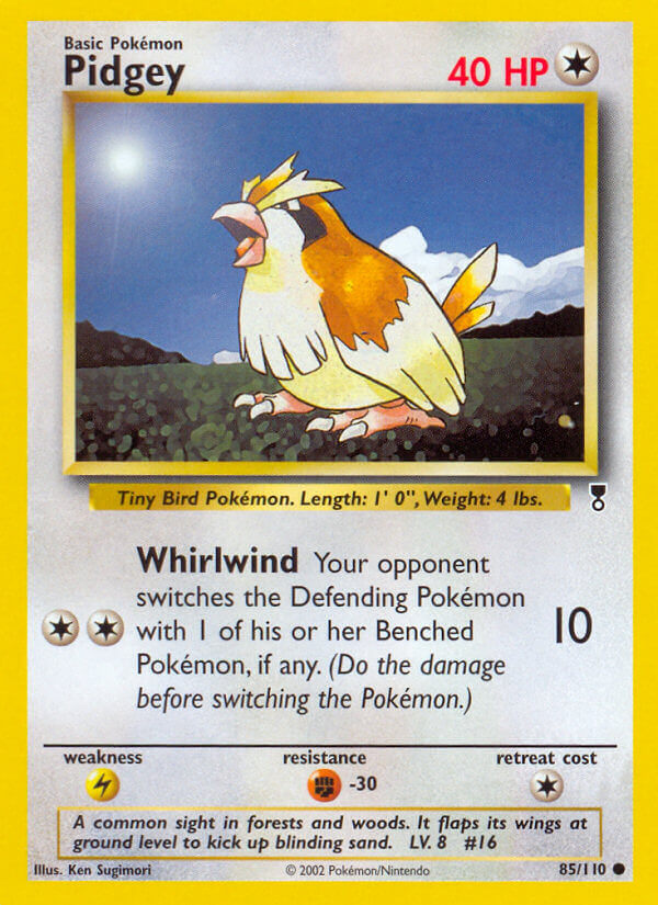 Pidgey⁣ - Legendary Collection⁣ (Common)⁣ [85] English / Excellent / Reverse-Holo Normal