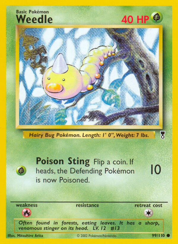 Weedle⁣ - Legendary Collection⁣ (Common)⁣ [99] English / Excellent / Normal