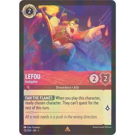 Lefou - Instigator - Foil (Rare) - 112/204 - Disney Lorcana