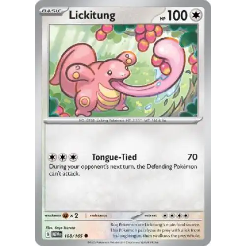 Lickitung - 108/165 - Enkeltkort