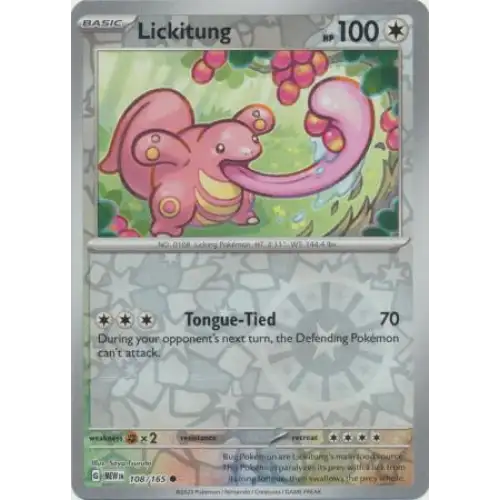 Lickitung - Reverse - 108/165 - Enkeltkort