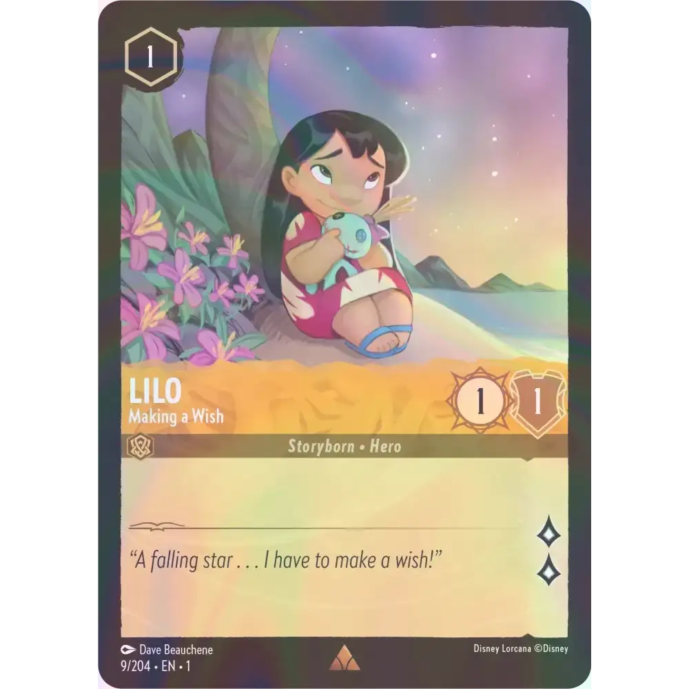 Lilo - Making a Wish - Foil (Rare) - 9/204 - Disney Lorcana