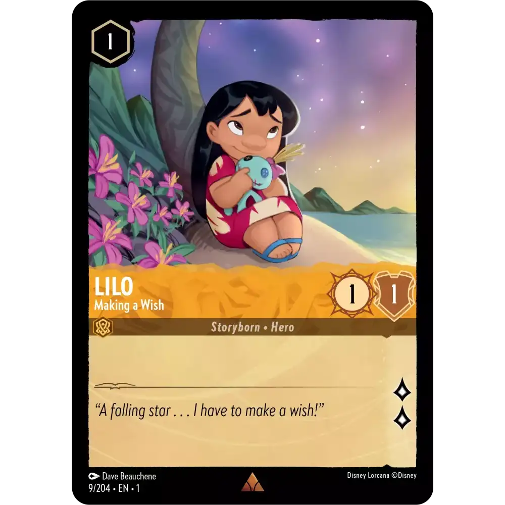 Lilo - Making a Wish (Rare) - 9/204 - Disney Lorcana Singles