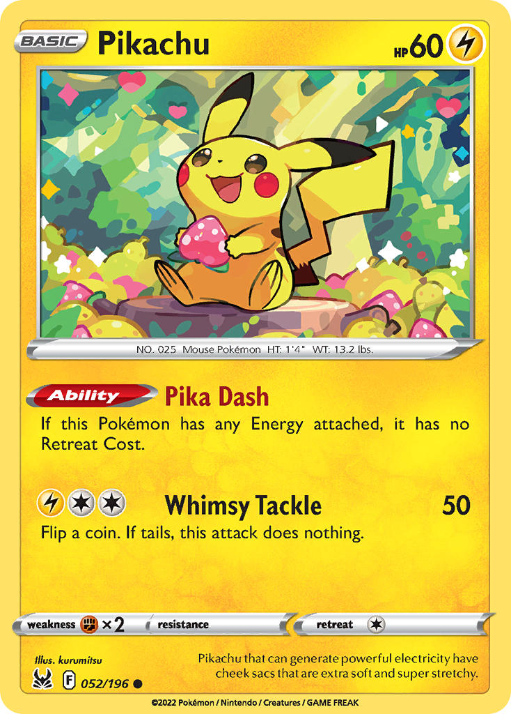 Pikachu - Lost Origin (Common) [LOR-052] English / Near Mint / Normal