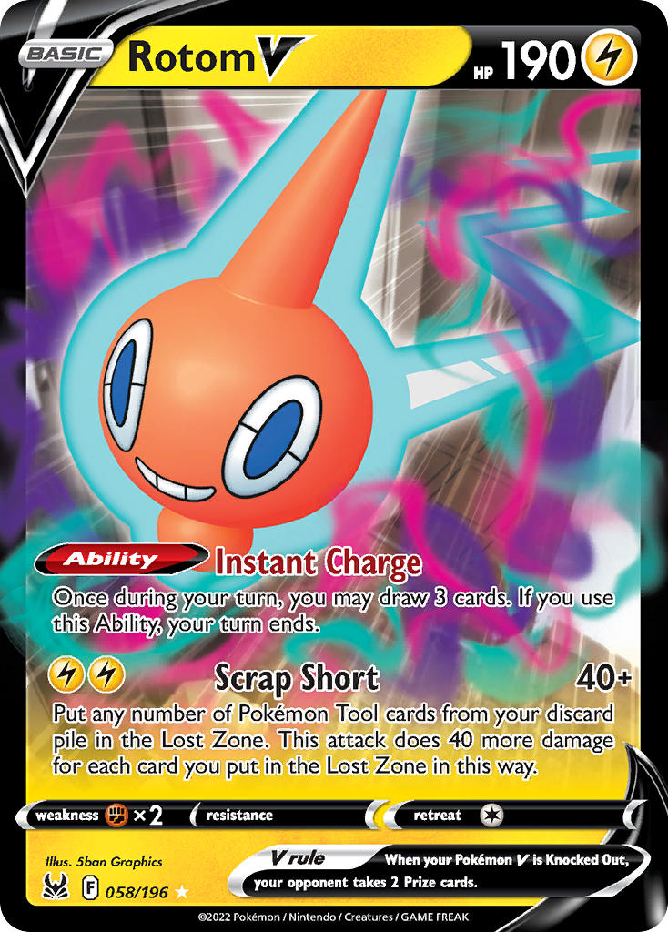 Rotom V - Lost Origin (Ultra Rare) [LOR-058] English / Near Mint / Normal