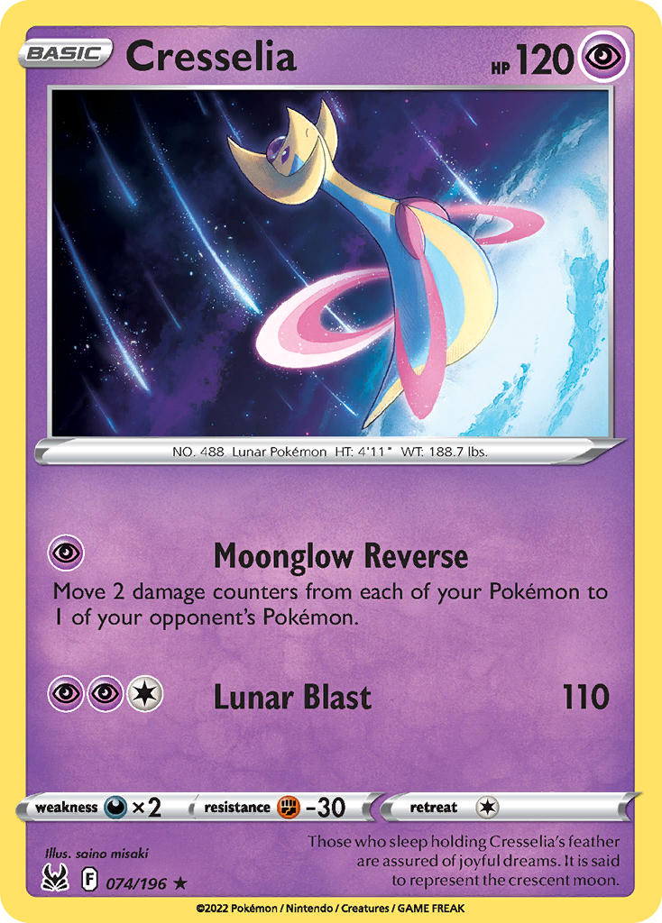 Cresselia - Lost Origin (Holo Rare) [LOR-074] English / Near Mint / Normal