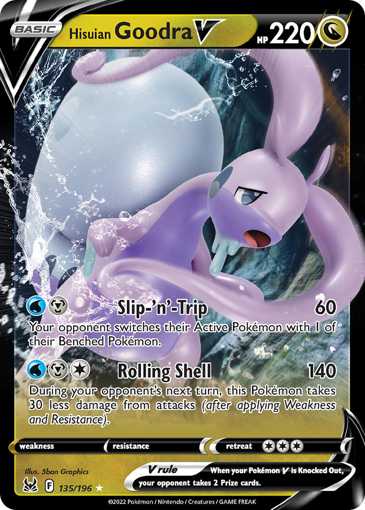Hisuian Goodra V - Lost Origin (Ultra Rare) [LOR-135] English / Near Mint / Normal