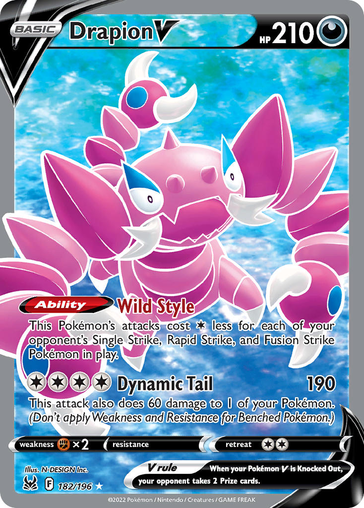 Drapion V - Lost Origin (Ultra Rare) [LOR-182] English / Near Mint / Normal