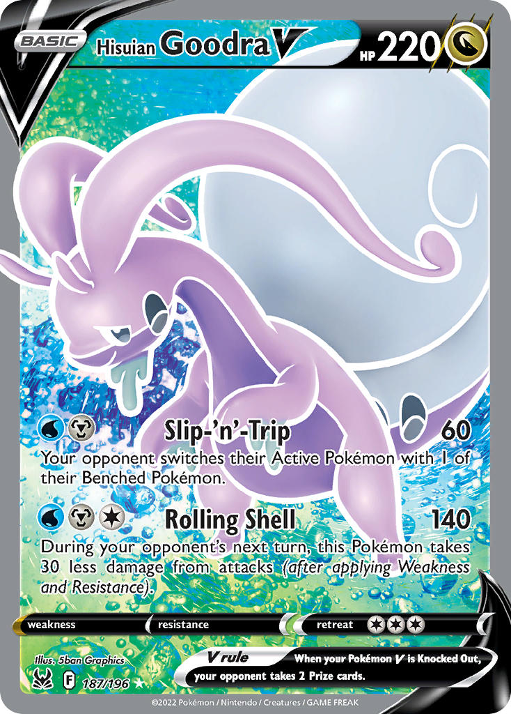 Hisuian Goodra V - Lost Origin (Ultra Rare) [LOR-187] English / Near Mint / Normal