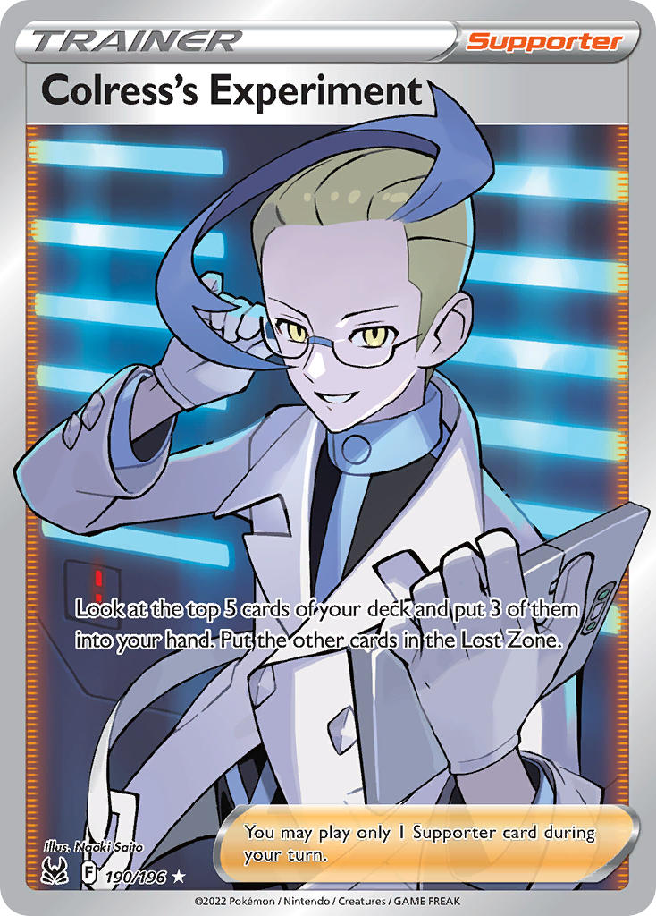 Colress's Experiment - Lost Origin (Ultra Rare) [LOR-190] English / Near Mint / Normal