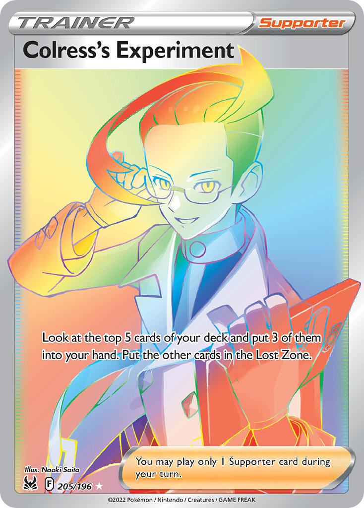 Colress's Experiment - Lost Origin (Secret Rare) [LOR-205] English / Near Mint / Normal
