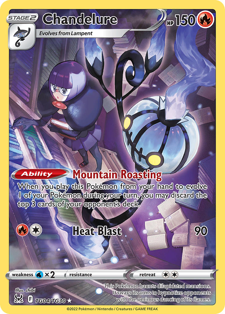 Chandelure - Lost Origin (Holo Rare) [LOR-TG04] English / Near Mint / Normal