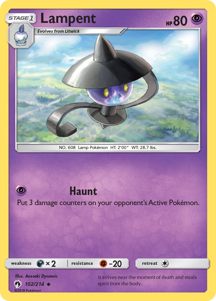 Lampent - Lost Thunder (Uncommon) [LOT-102] English / Near Mint / Normal