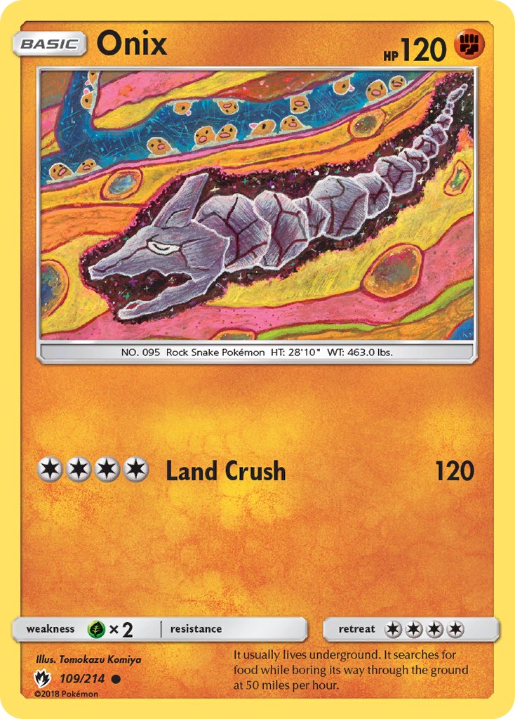 Onix - Lost Thunder (Common) [LOT-109] English / Near Mint / Normal