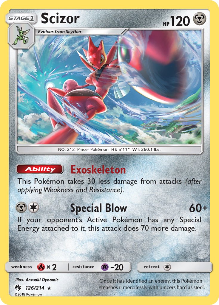 Scizor - Lost Thunder (Holo Rare) [LOT-126] English / Near Mint / Normal