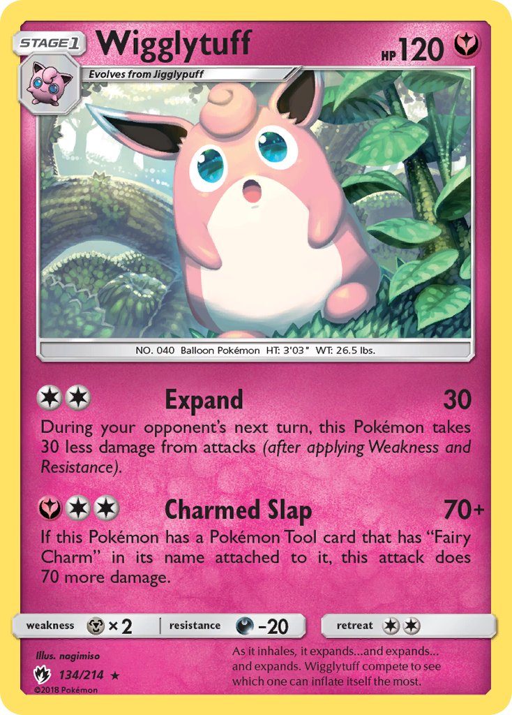 Wigglytuff - Lost Thunder (Rare) [LOT-134] English / Near Mint / Normal