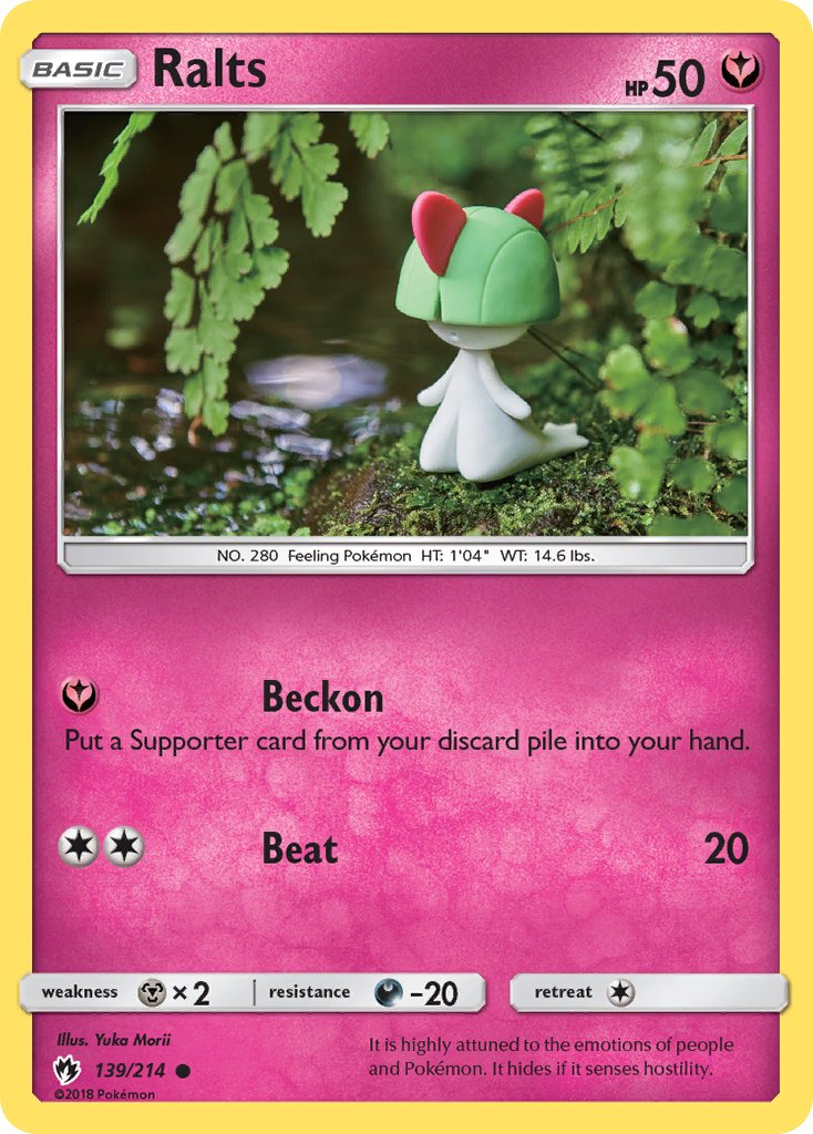 Ralts - Lost Thunder (Common) [LOT-139] English / Light Played / Reverse-Holo Normal