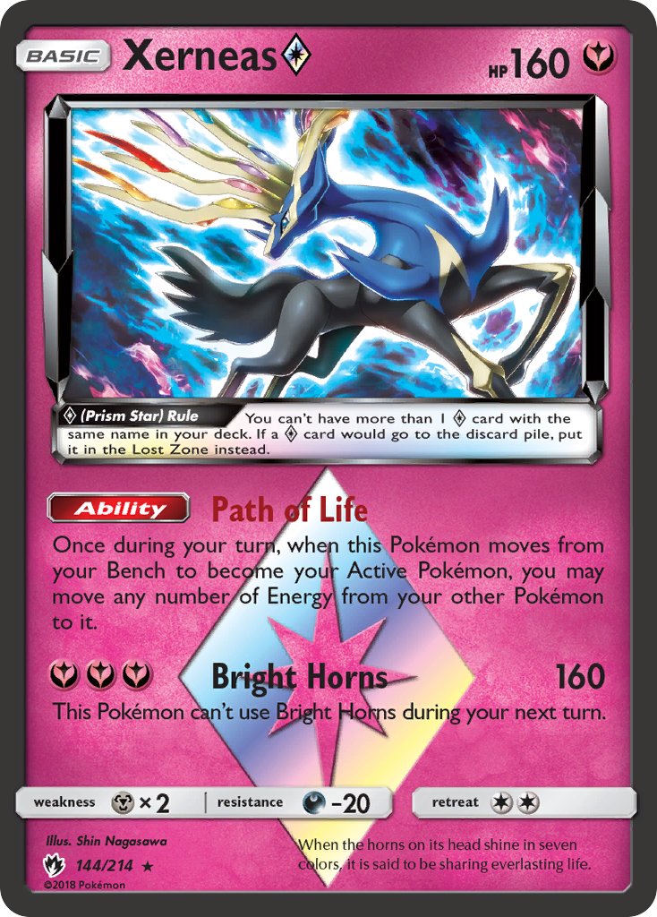 Xerneas ◇ - Lost Thunder (Holo Rare) [LOT-144] English / Near Mint / Normal