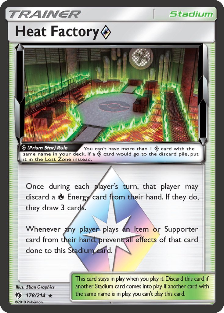 Heat Factory ◇ - Lost Thunder (Holo Rare) [LOT-178] English / Near Mint / Normal