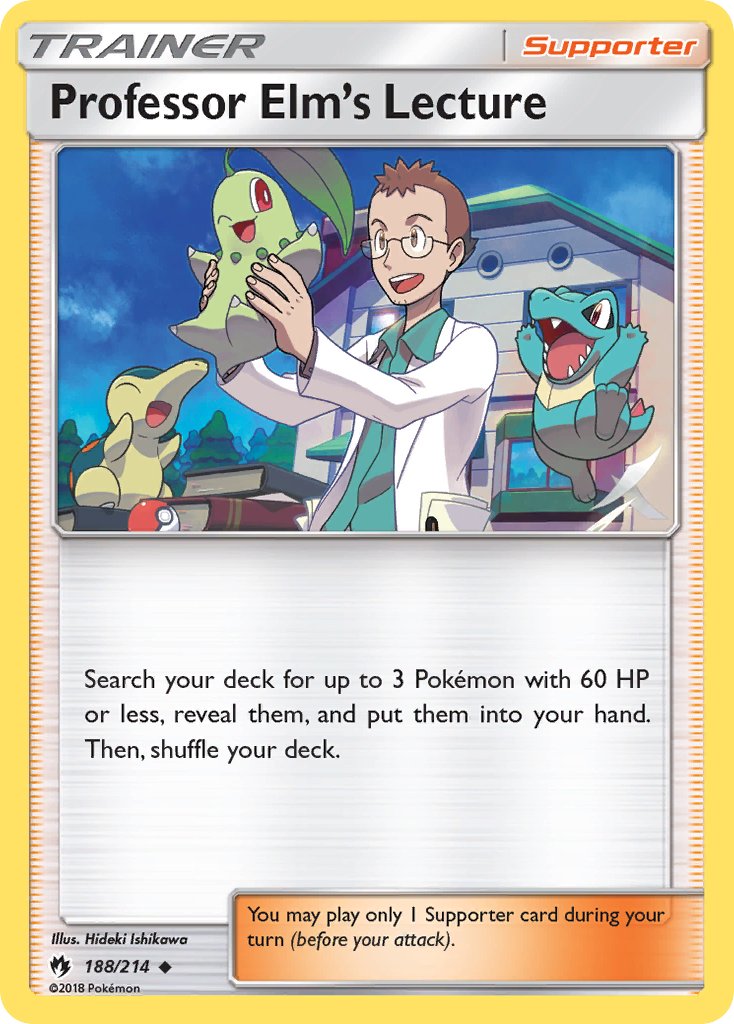 Professor Elm's Lecture - Lost Thunder (Uncommon) [LOT-188] English / Near Mint / Normal