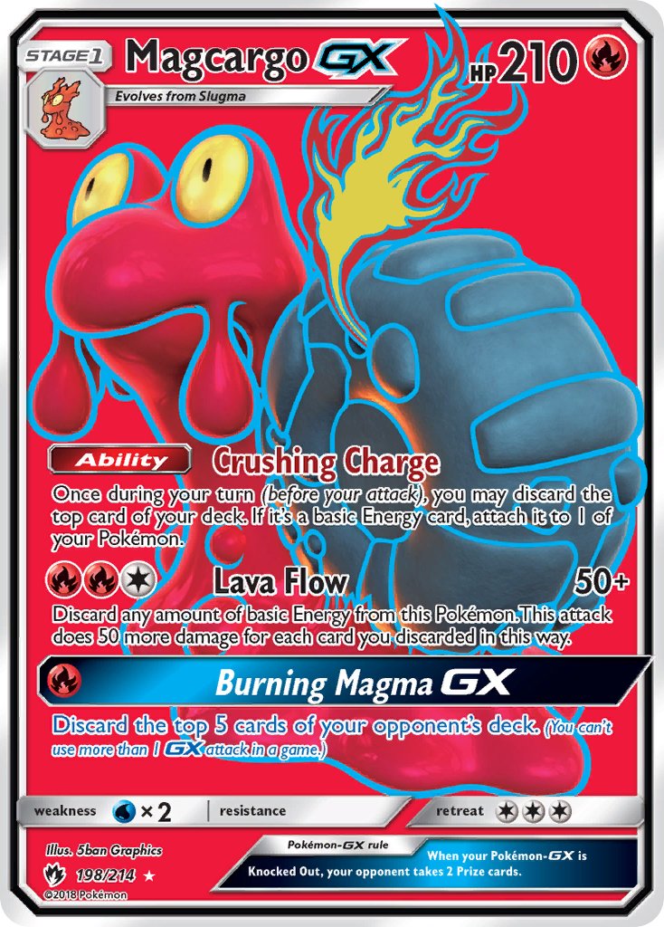 Magcargo GX - Lost Thunder (Ultra Rare) [LOT-198] English / Near Mint / Normal