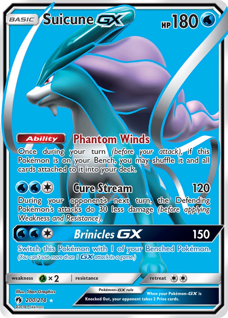 Suicune GX - Lost Thunder (Ultra Rare) [LOT-200] English / Good / Normal