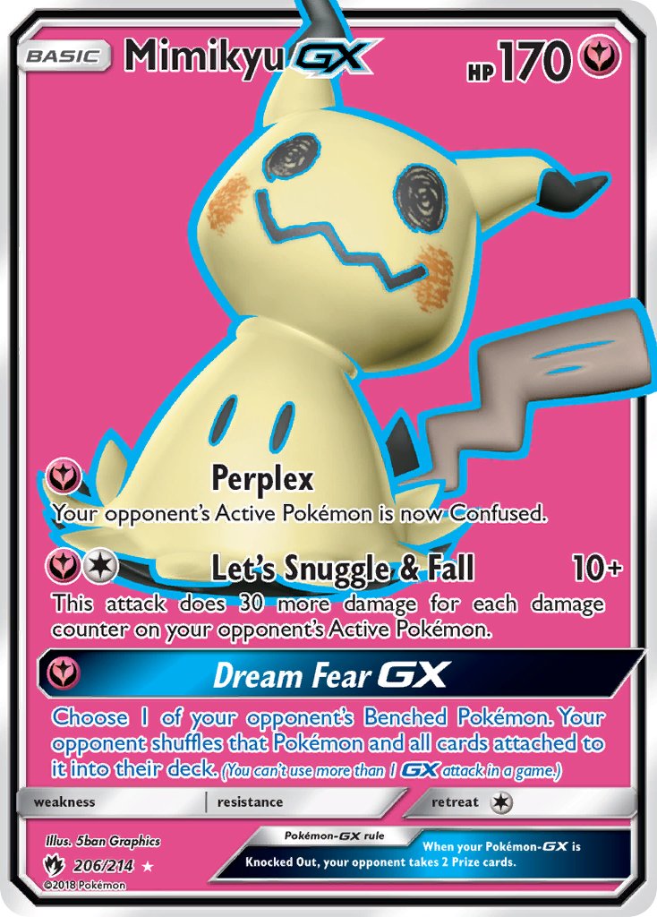 Mimikyu GX - Lost Thunder (Ultra Rare) [LOT-206] English / Near Mint / Normal