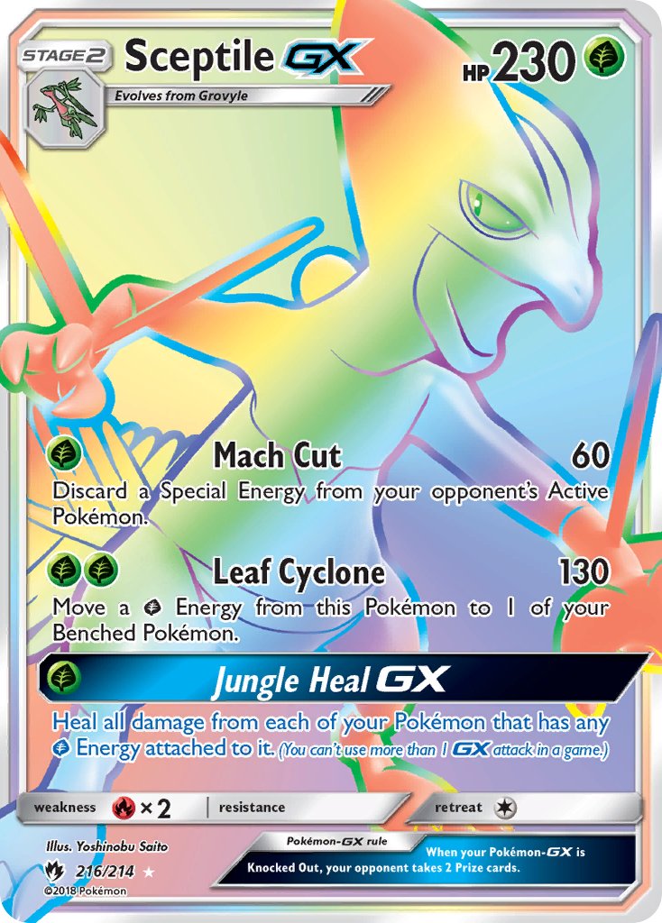 Sceptile GX - Lost Thunder (Secret Rare) [LOT-216] English / Near Mint / Normal
