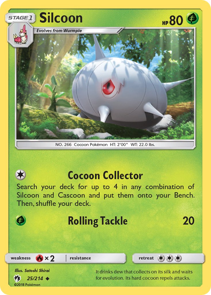 Silcoon - Lost Thunder (Uncommon) [LOT-25] English / Near Mint / Normal