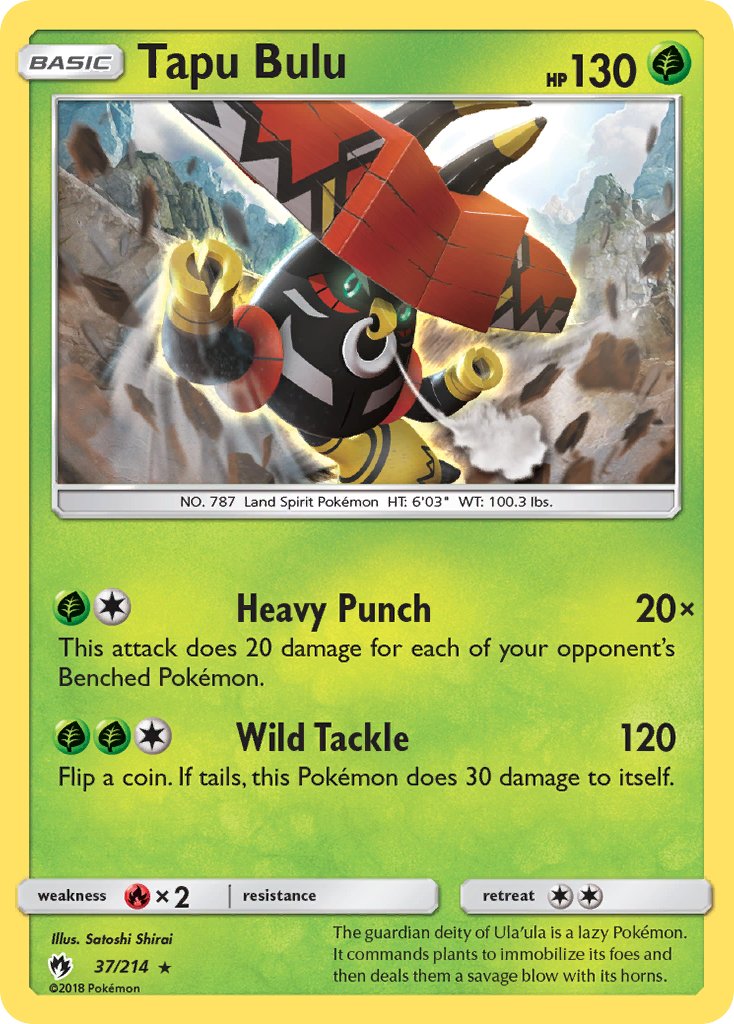 Tapu Bulu - Lost Thunder (Holo Rare) [LOT-37] English / Near Mint / Normal