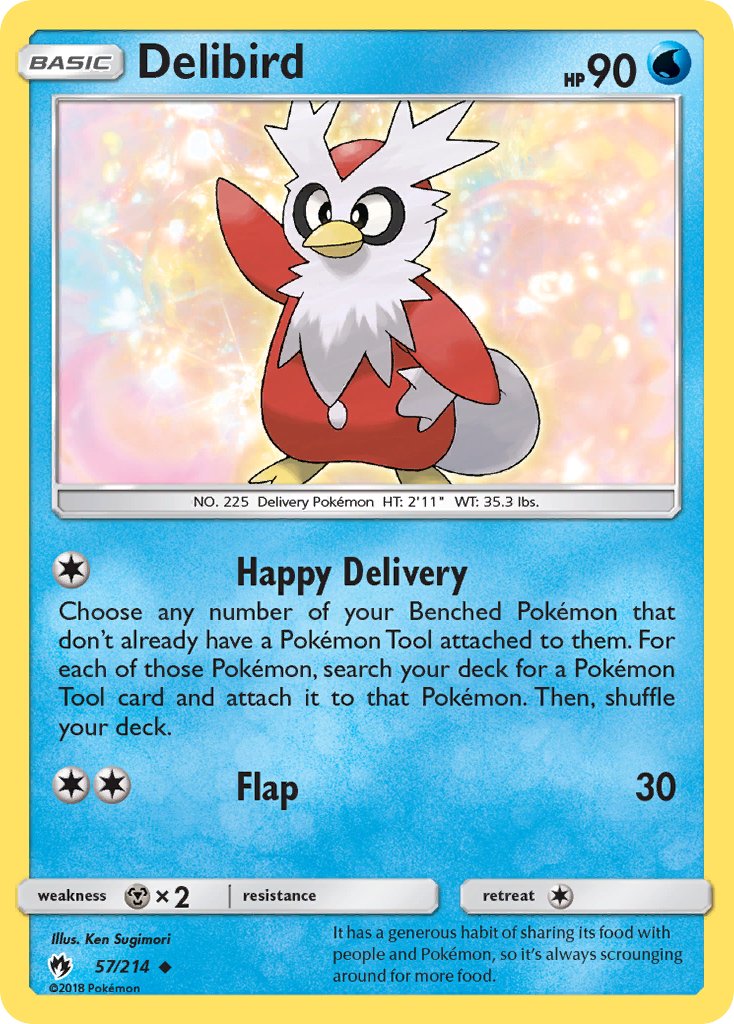 Delibird - Lost Thunder (Uncommon) [LOT-57] English / Near Mint / Normal