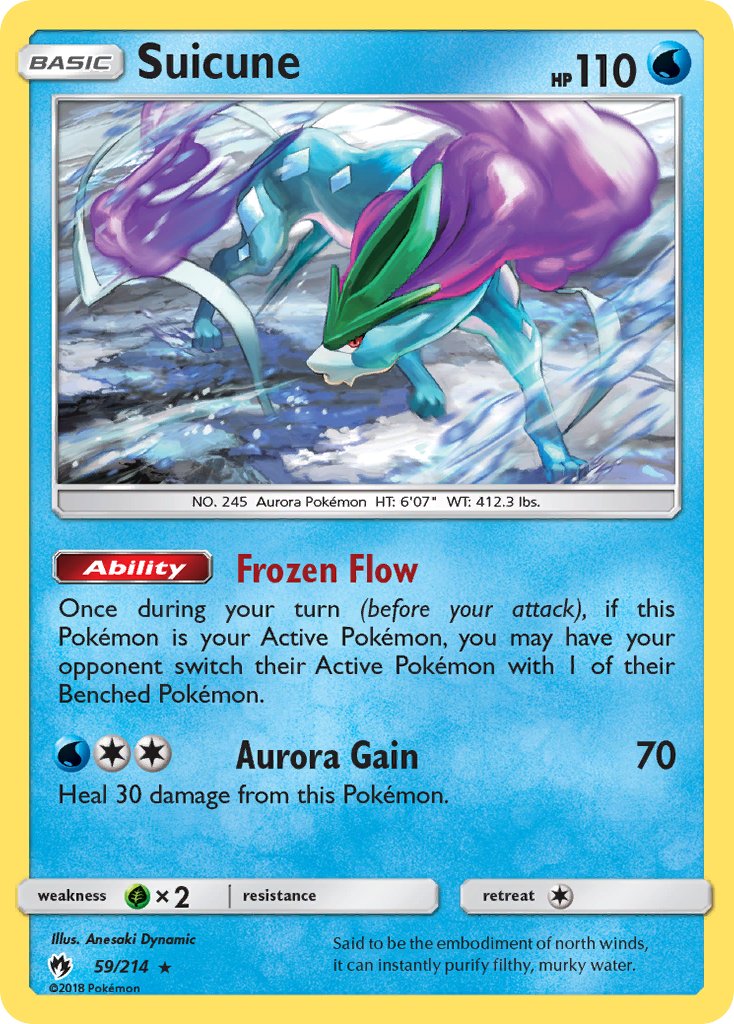 Suicune - Lost Thunder (Holo Rare) [LOT-59] English / Near Mint / Normal