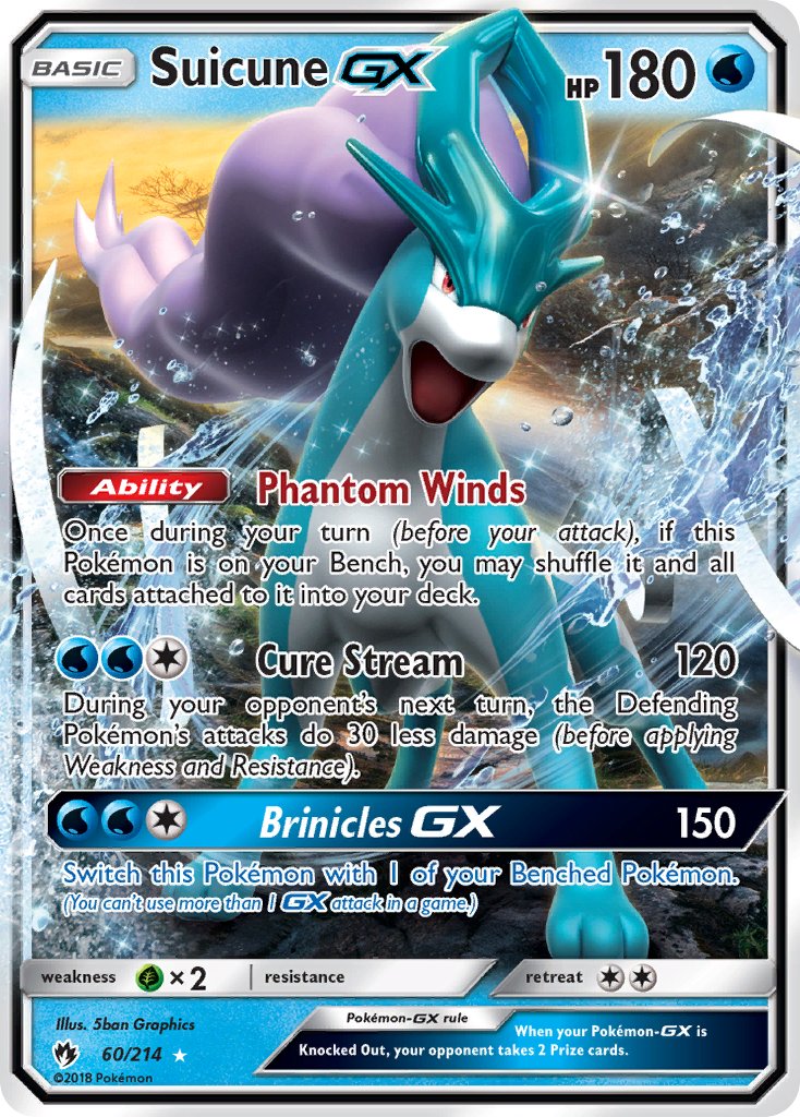 Suicune GX - Lost Thunder (Ultra Rare) [LOT-60] English / Near Mint / Normal