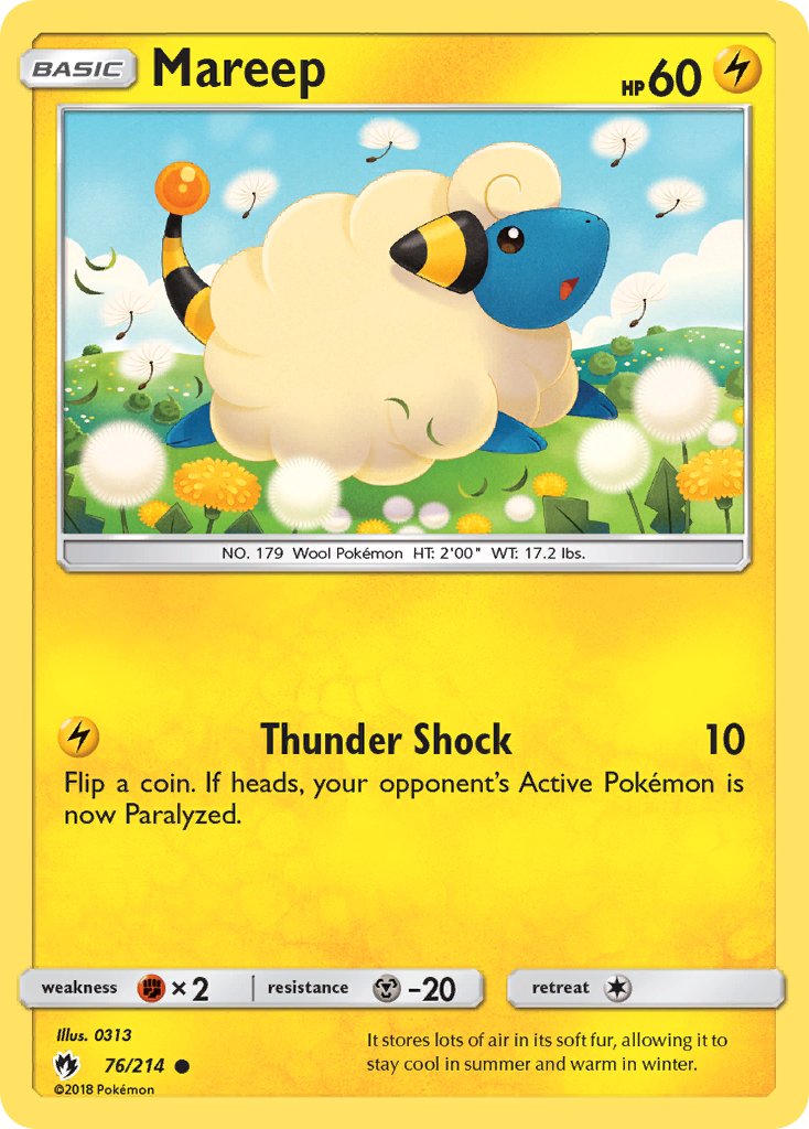 Mareep - Lost Thunder (Common) [LOT-76] English / Near Mint / Normal