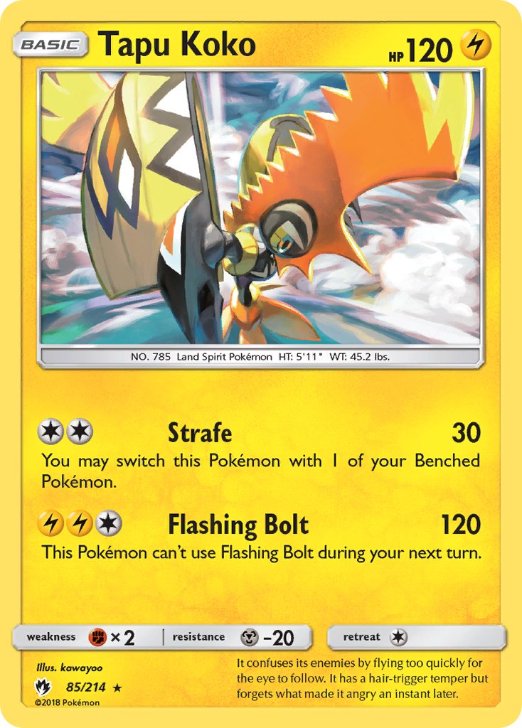 Tapu Koko - Lost Thunder (Holo Rare) [LOT-85] English / Near Mint / Normal