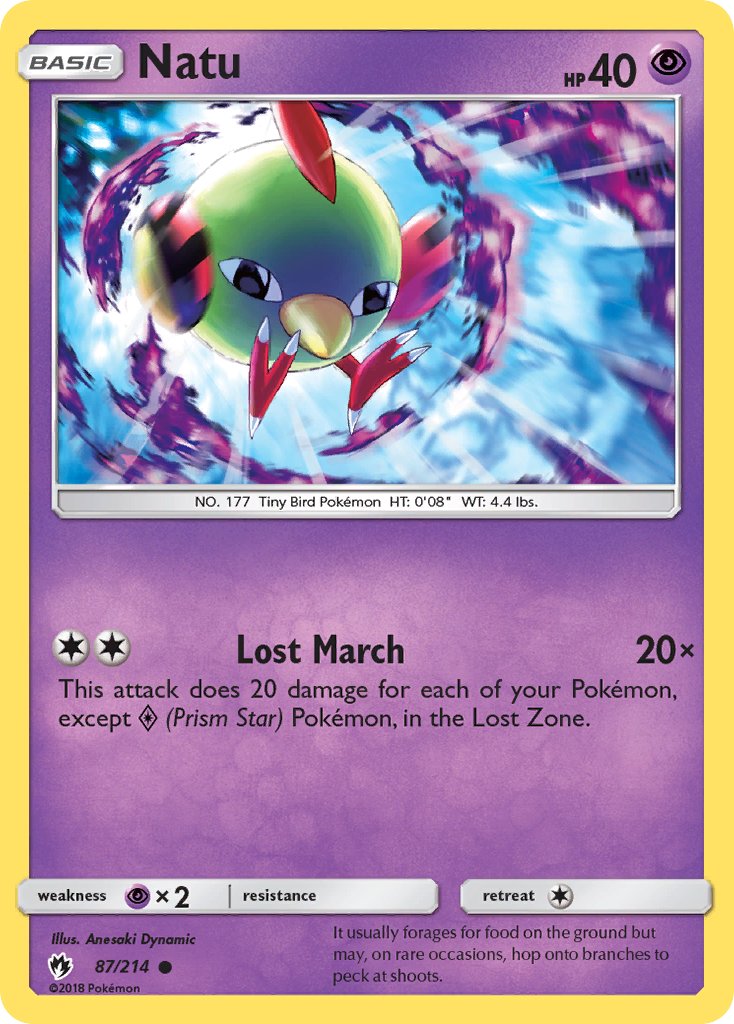 Natu - Lost Thunder (Common) [LOT-87] English / Near Mint / Normal