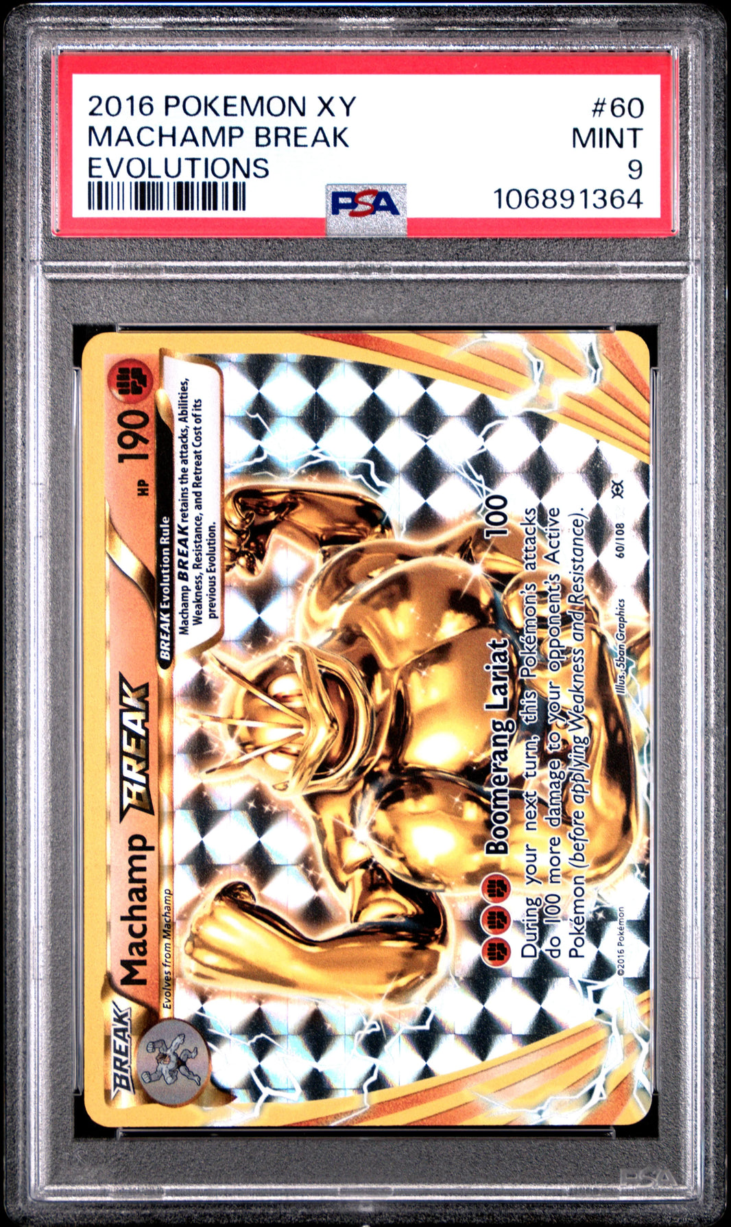Machamp BREAK Evolutions Holo Rare EVO-60 Kortspil