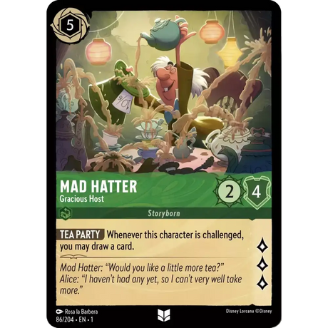 Mad Hatter - Gracious Host (Uncommon) - 86/204 - Disney