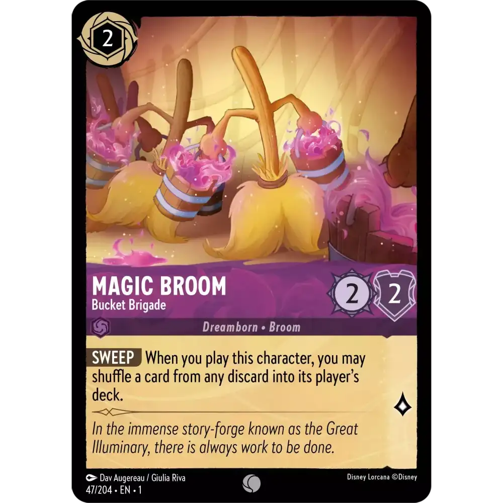 Magic Broom - Bucket Brigade (Common) - 47/204 - Disney