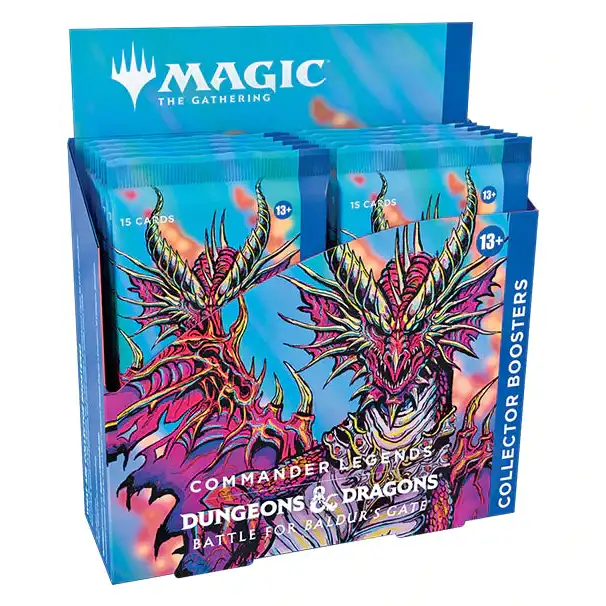 Magic: Commander Legends: Battle for Baldur's Gate - Collector Booster Display Box Samlekort Magic: The Gathering 