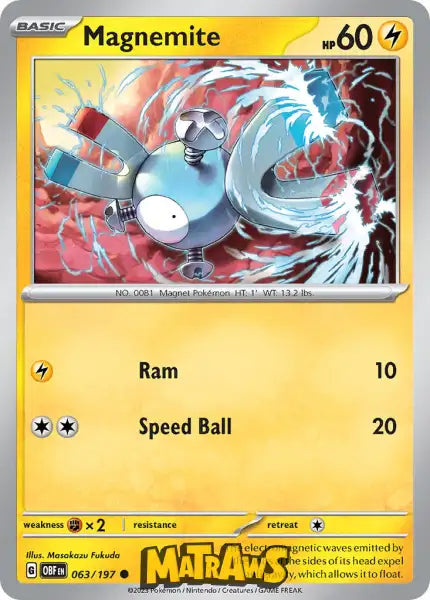 Magnemite - 063/197 Enkeltkort