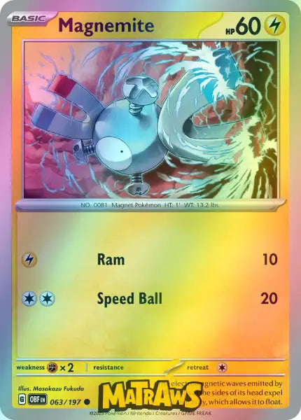 Magnemite - Reverse 063/197 Enkeltkort